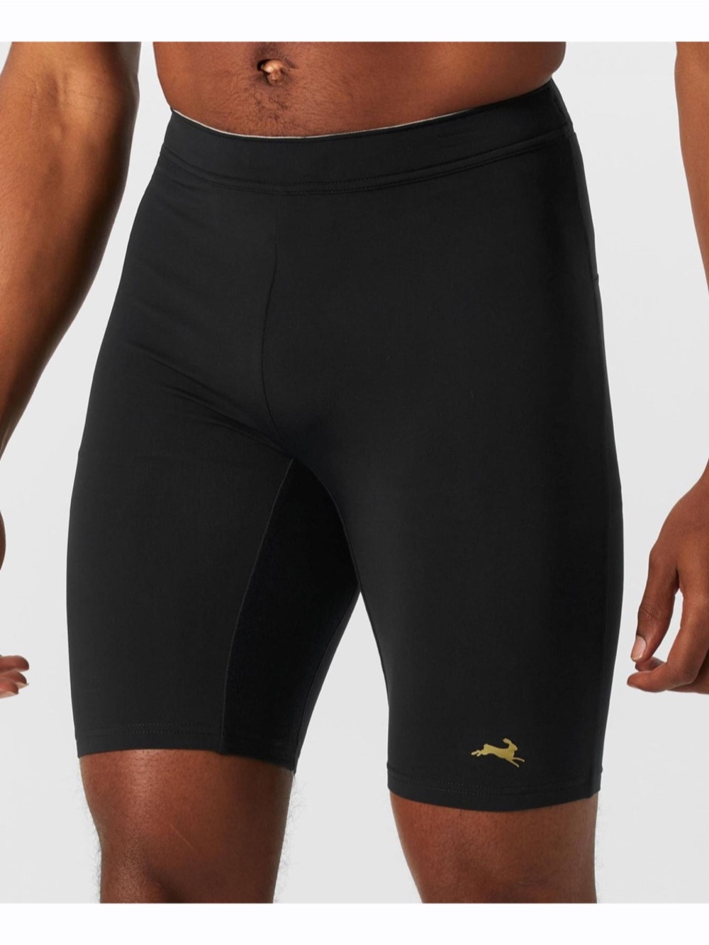 Tracksmith Turnover Half Tights Men’s XL Black Running Compression Shorts